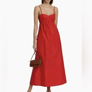 NWT Farm Rio Red Maxi Dress with Spaghetti Straps XS